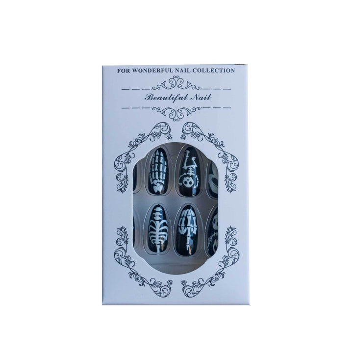 Gothic-Themed Press-On Nail Art Set Stornfield 1790727346
