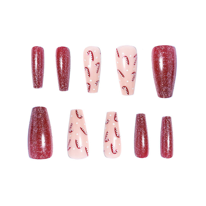 Artistic Glitter Press-On Nail Set Stornfield