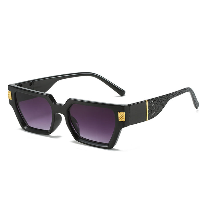 Ladies fashionable sunglasses with unique geometric frame and luxurious details Stornfield