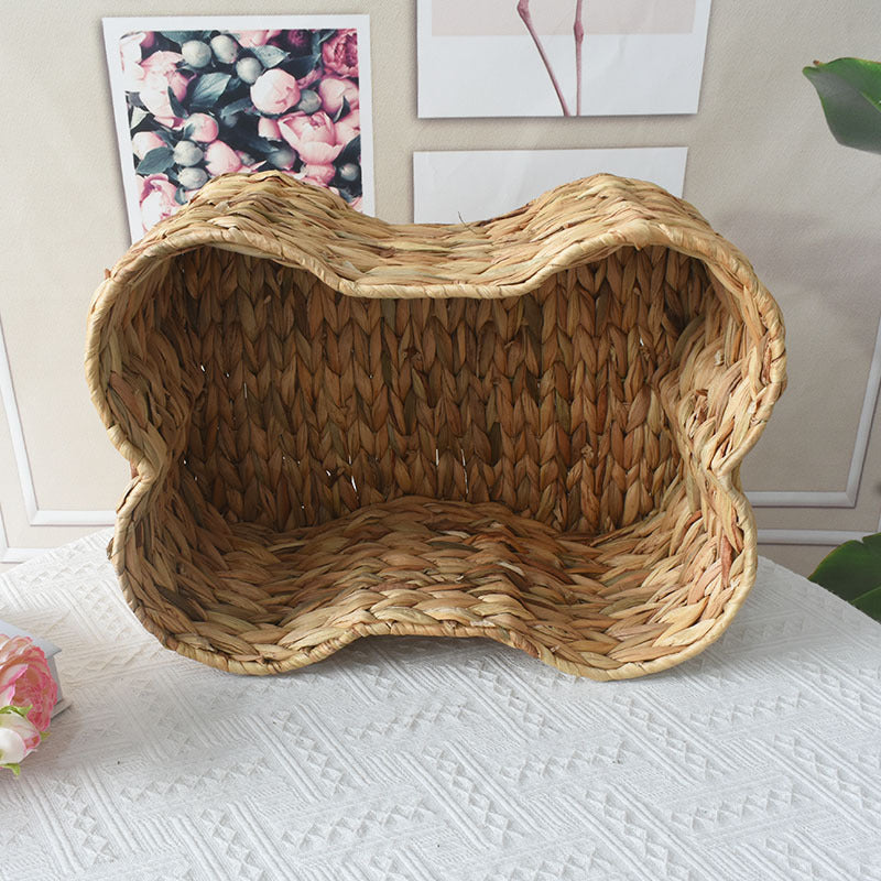 Woven Storage Basket with Organic Curved Design Stornfield