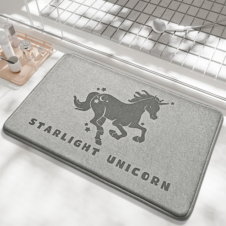 Whale-Themed Memory Foam Bath Mat
