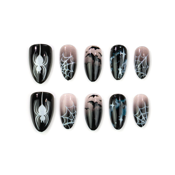 Halloween-Inspired Press-On Nail Art Set