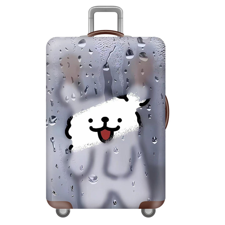 Unisex nan robust Hart shell trolley with lion portrait motif print, shock-resistant ABS polycarbonate shell, multi-wheeled chassis and TSA security lock Stornfield