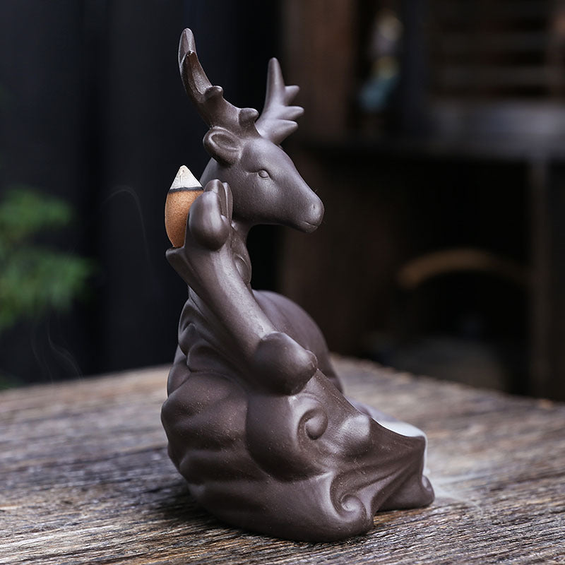 Artistic Deer-Themed Incense Holder
