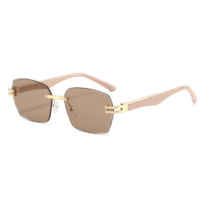 Men's Elegant Square Sunglasses with Wooden Temples Stornfield