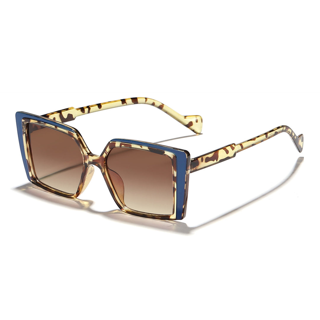 Women elegant square sunglasses with mirrored lenses Stornfield