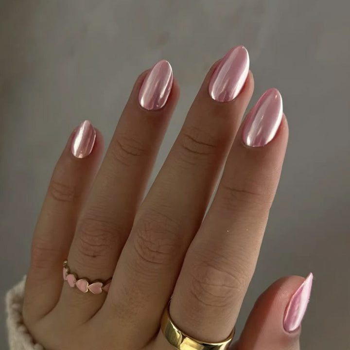 Artistic Nail Extensions with Metallic Finish Stornfield