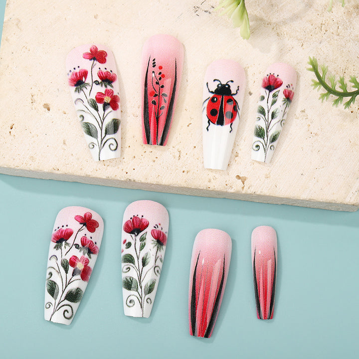 Creative Nail Art Set with Floral Motifs Stornfield