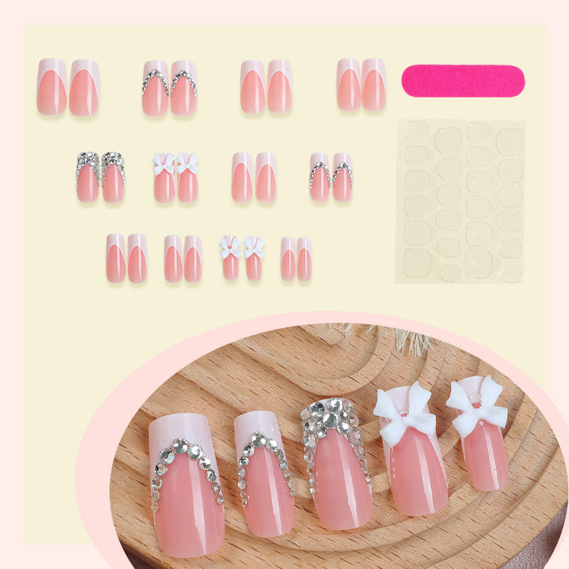 Decorative Rhinestone Press-On Nail Set Stornfield