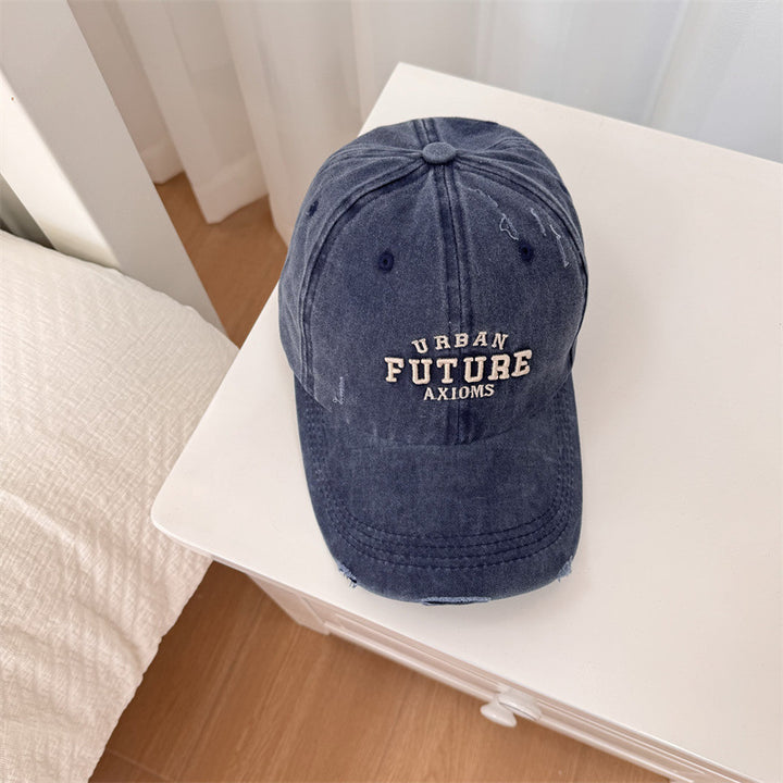 Men's Distressed Cotton Adjustable Baseball Cap Stornfield