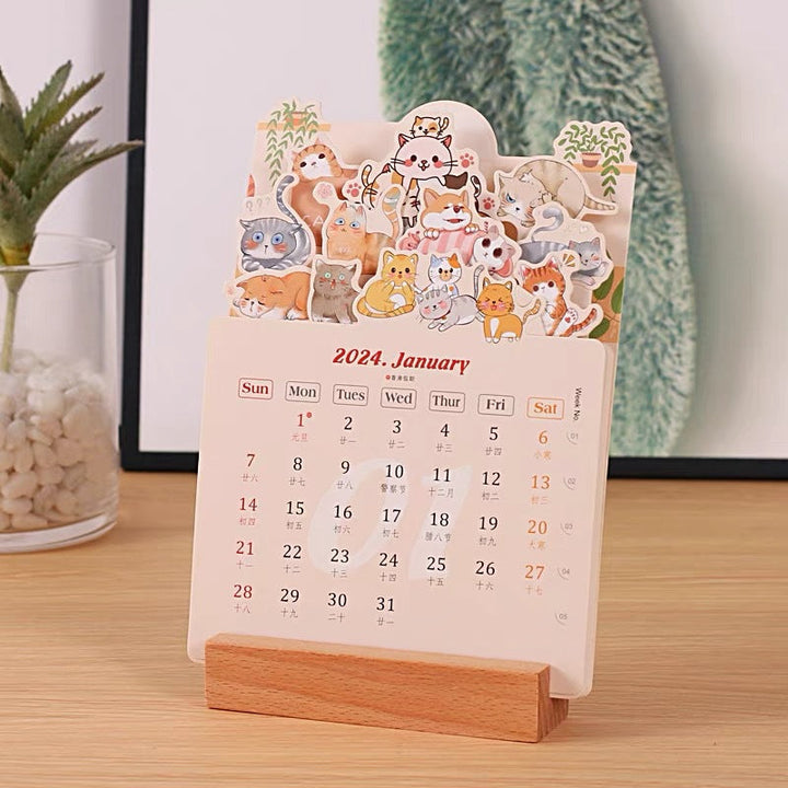 2024 Bloomy Flowers Desk Calendar | Stornfield
