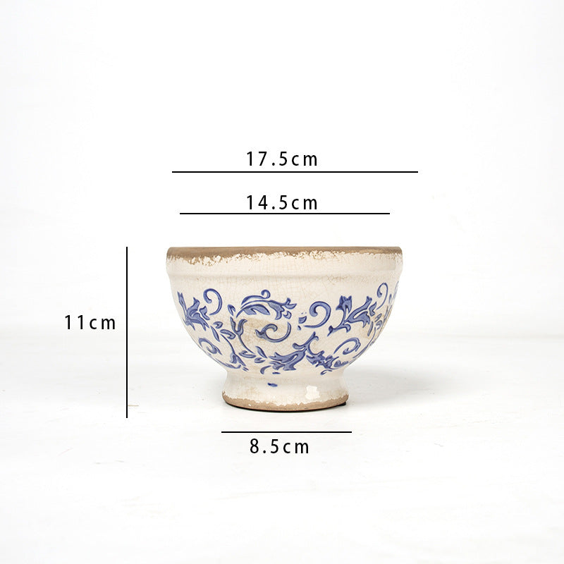 Floral Ceramic Planter Stornfield