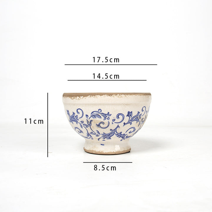 Floral Ceramic Planter Stornfield