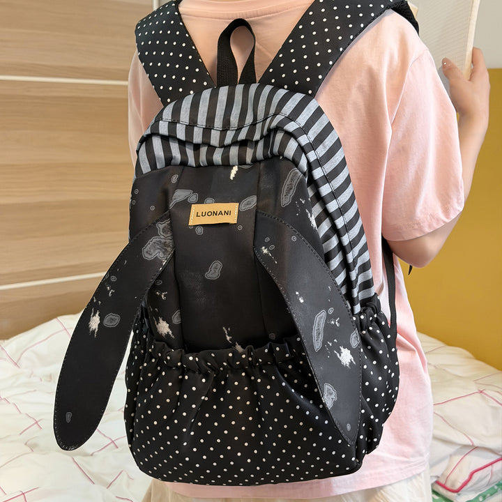 Playful Bunny-Ear Design Backpack Stornfield