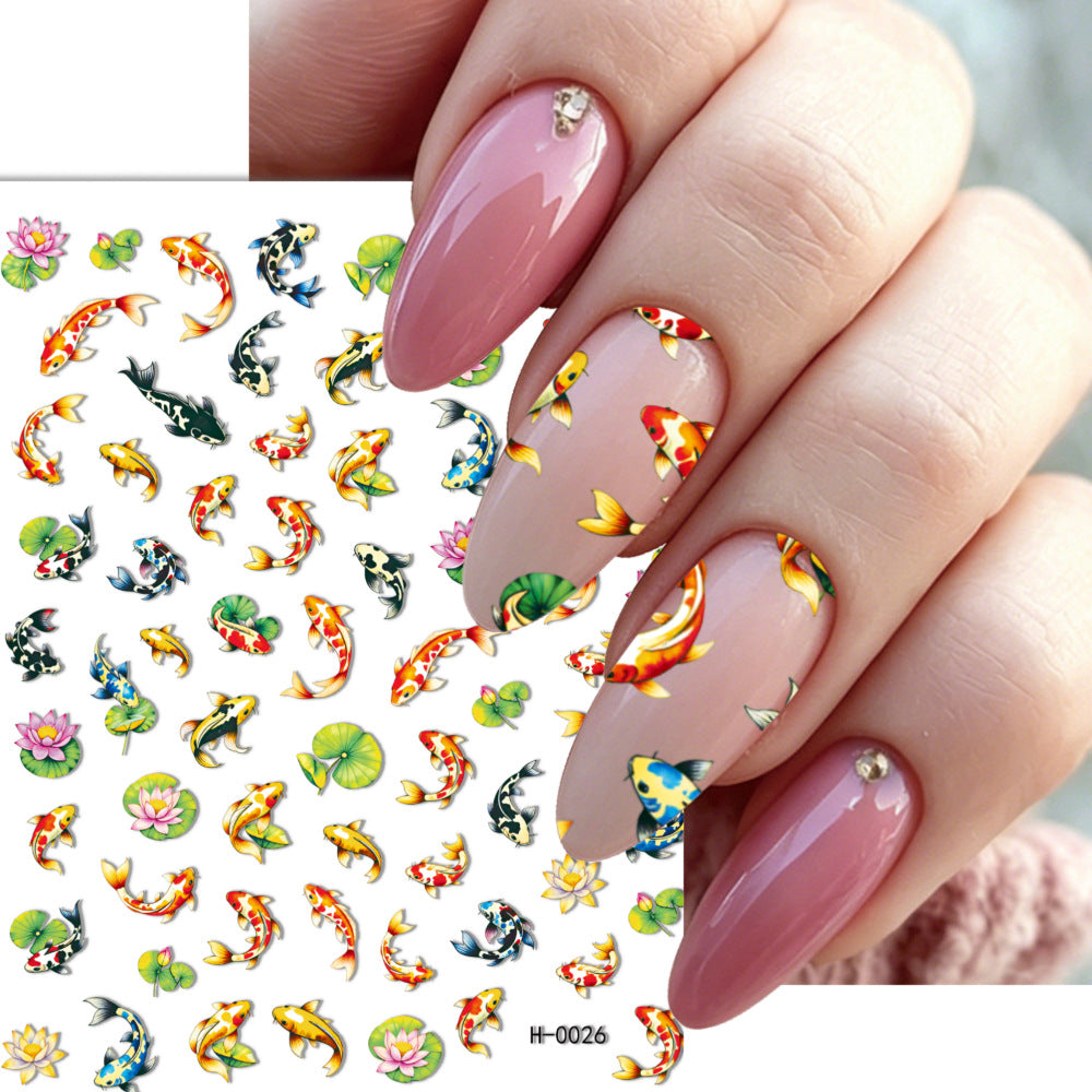 Ocean-Themed Nail Art Stickers