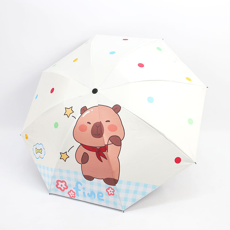 Women's Folding Umbrella with Animal Character Stornfield