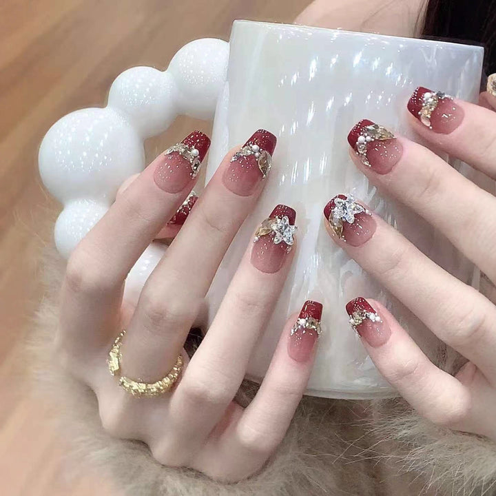 Decorative Glittered Press-On Nail Set Stornfield