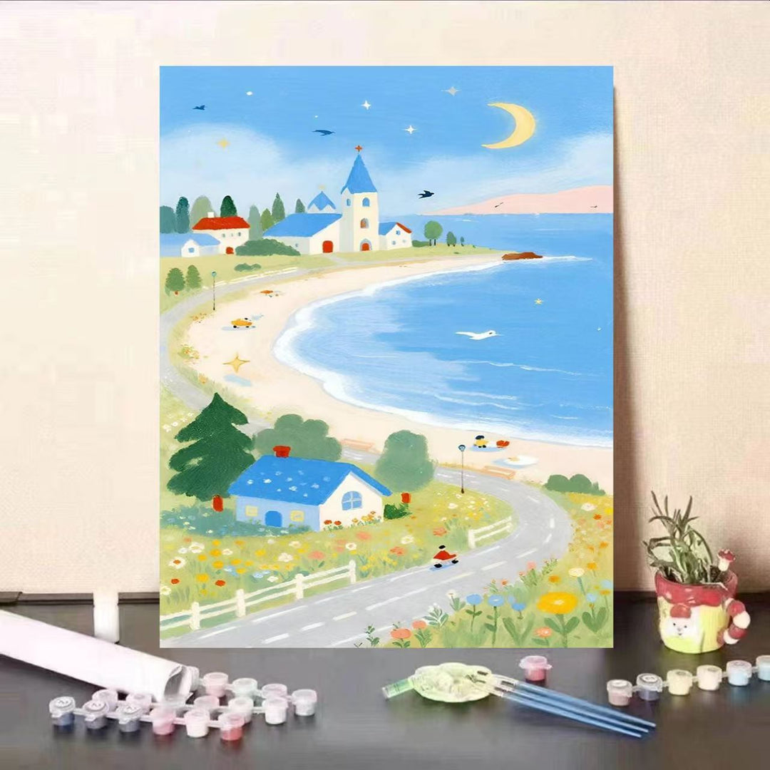 DIY Scenic Garden Paint by Numbers Kit Stornfield