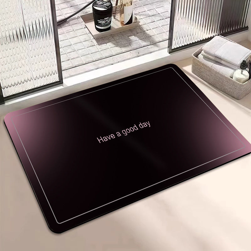 Motivational Phrase Bath Mat Stornfield