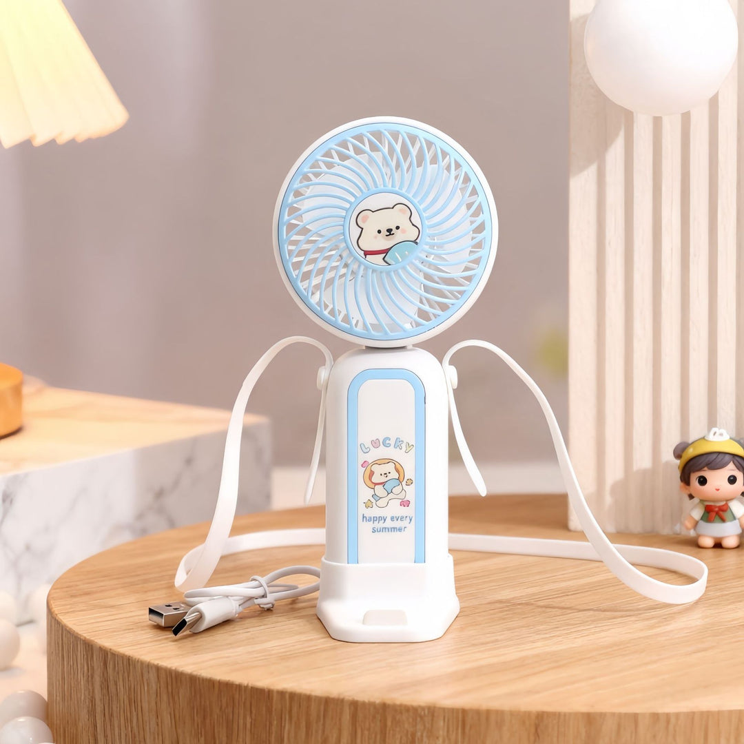 Ladies Portable Hand Fan with Cute Design Stornfield