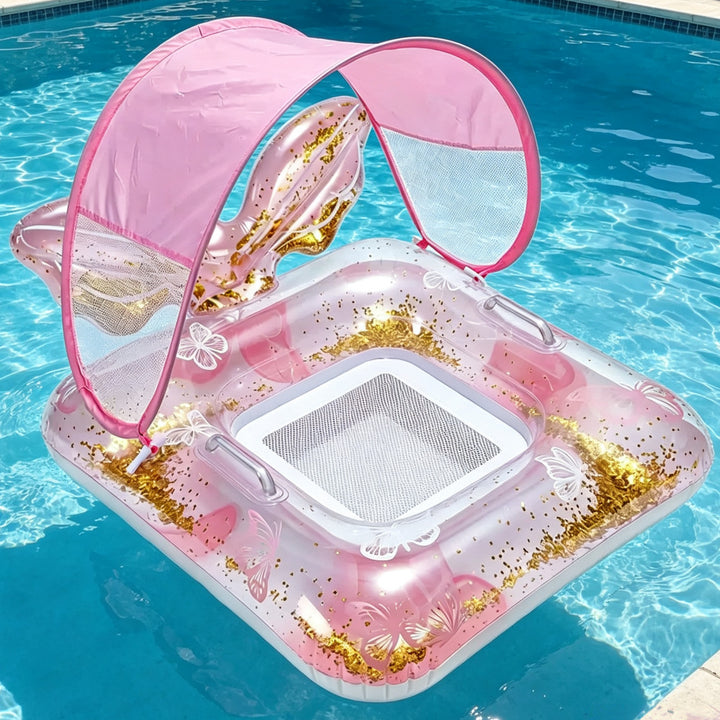 Inflatable Pool Lounger with Sun Canopy Stornfield