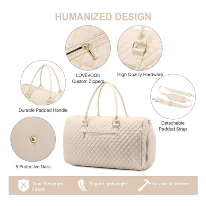 Fashionable and Luxurious Travel Bag with Removable Cosmetic Bag Stornfield