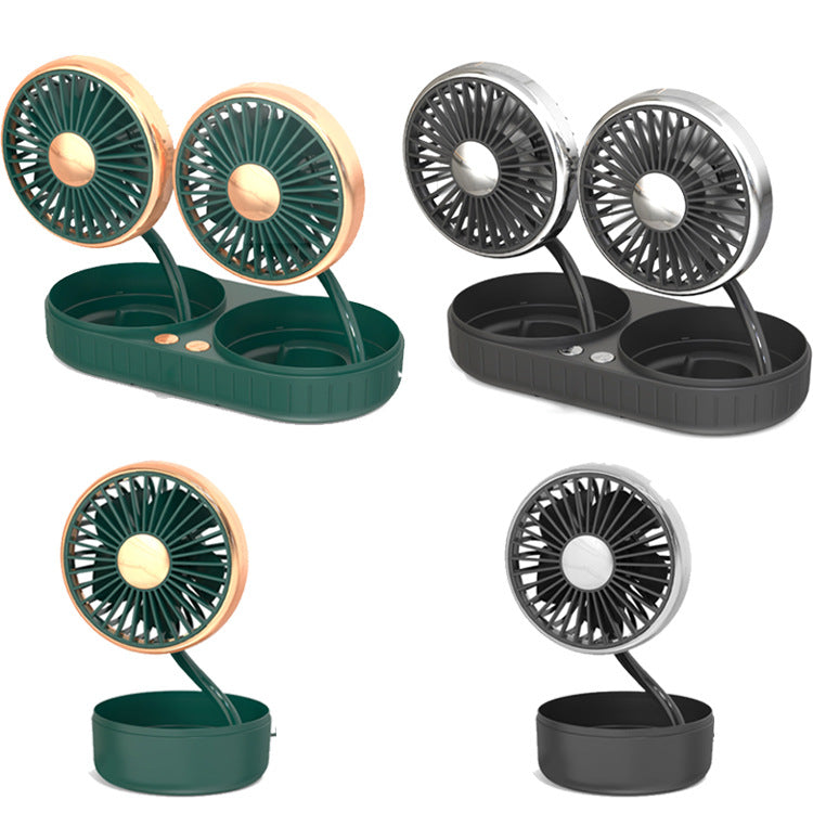 Portable Dual-Head Car Cooling Fan Stornfield