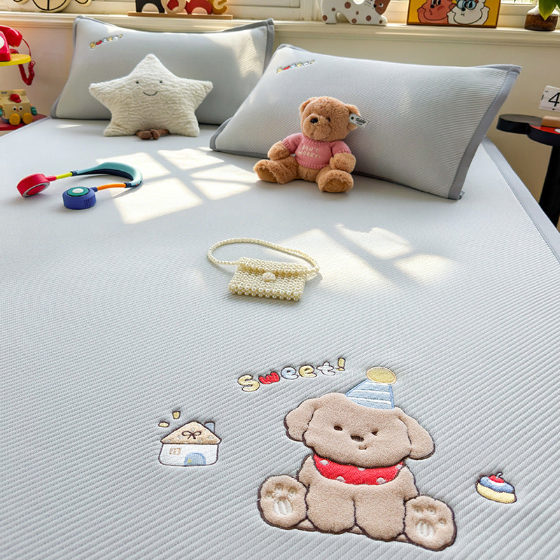 Playful Cartoon Dog Themed Duvet Cover Set