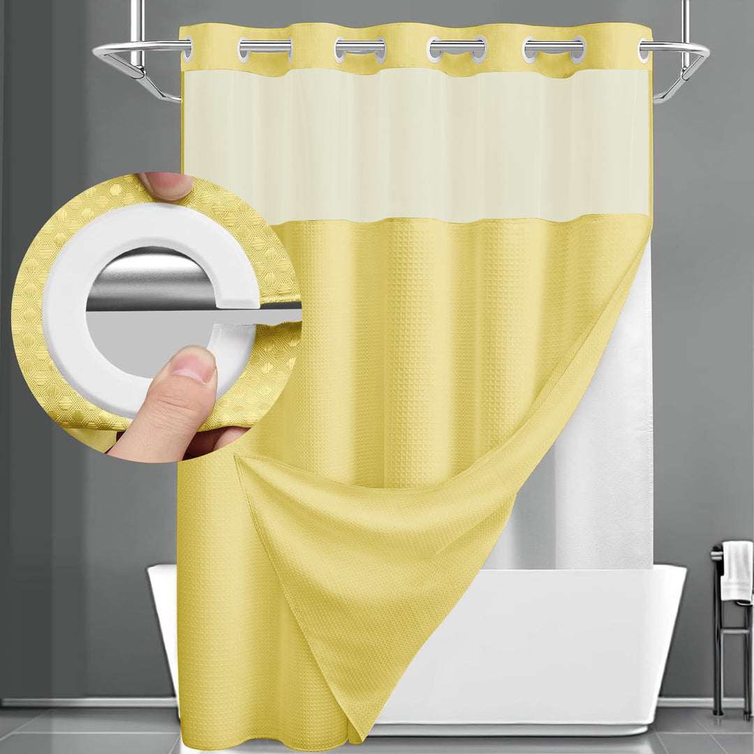 Textured Weave Shower Curtain Stornfield