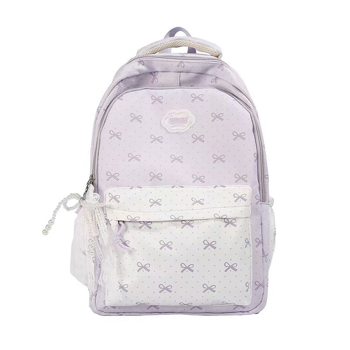 Cute Bow Pattern School Backpack Stornfield