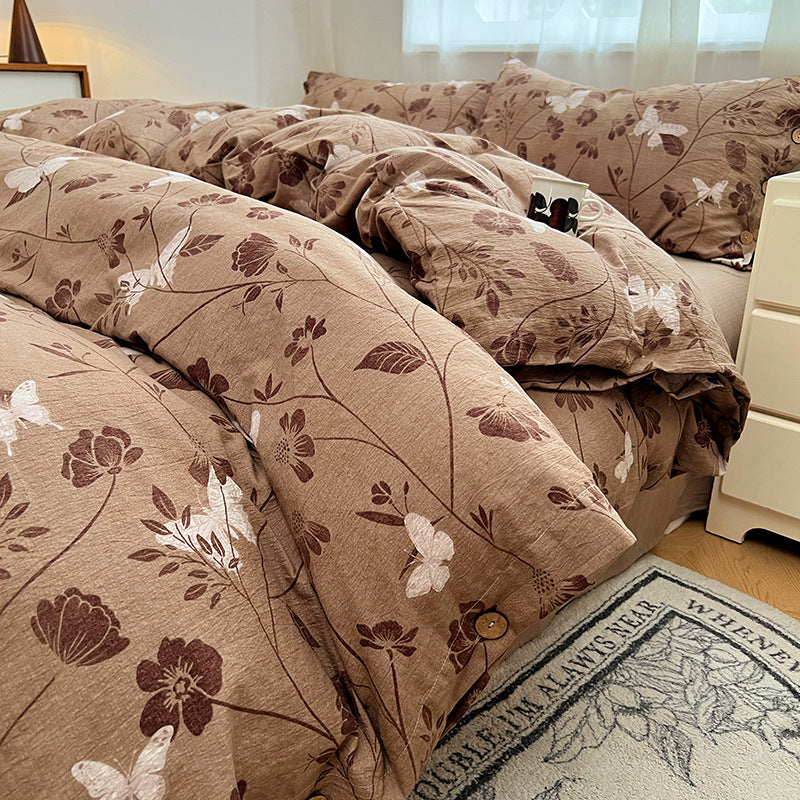 Floral Patterned Duvet Cover Set