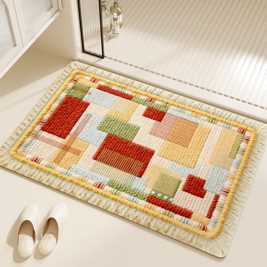 Colorful Geometric Kitchen Mat