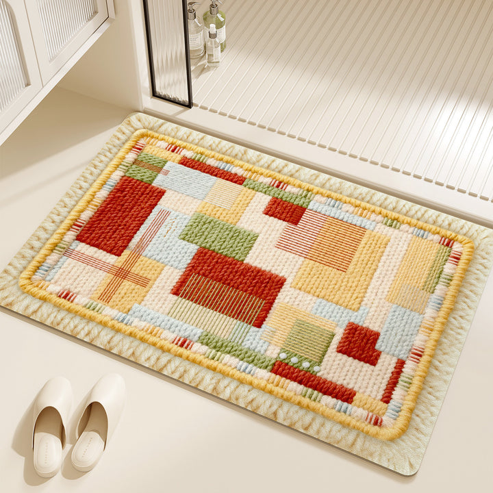 Colorful Geometric Kitchen Mat