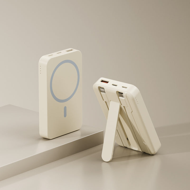 Wireless Powerbank with Integrated Stand and Intelligent Charging Indicator Stornfield