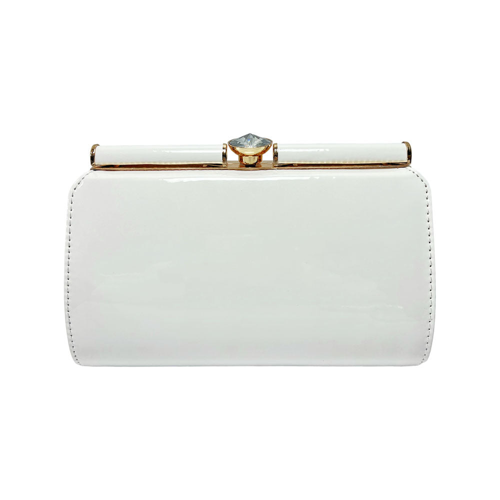 Elegant Patent Leather Evening Clutch
