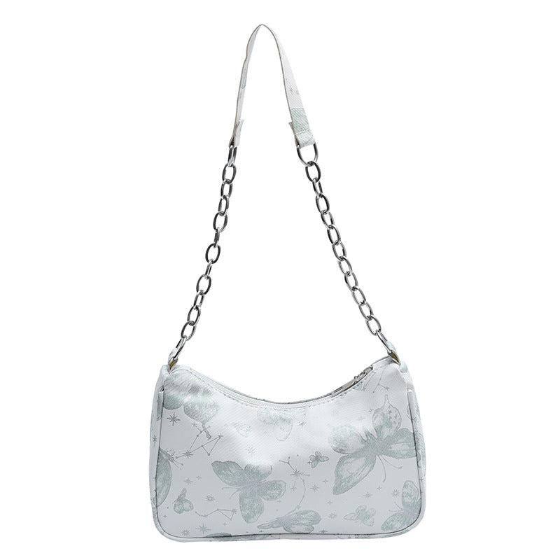 Butterfly Print Designer Hobo Bag
