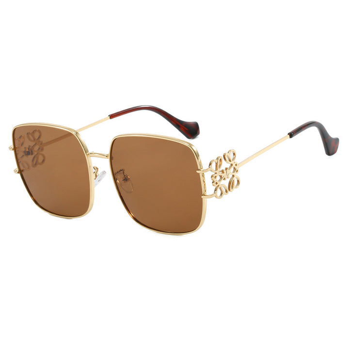 Ladies square sunglasses with delicate design and luxurious metal frame Stornfield