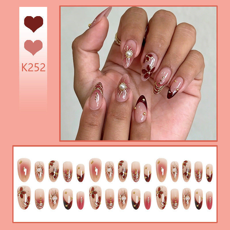 Elegant Artificial Nail Collection with Glitter Motifs Stornfield