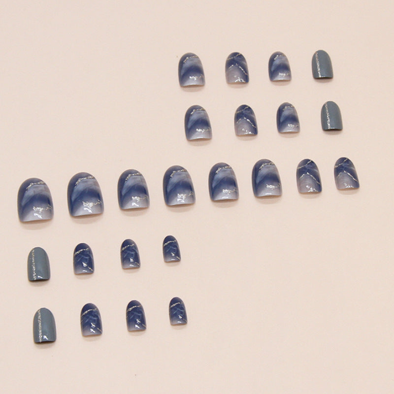 Premium Marble Design Press-On Nail Tips Stornfield
