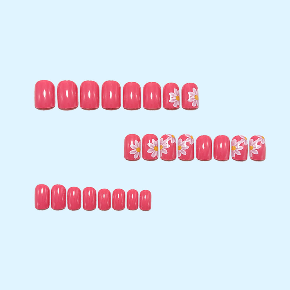Artificial nails with stylish flower design Stornfield