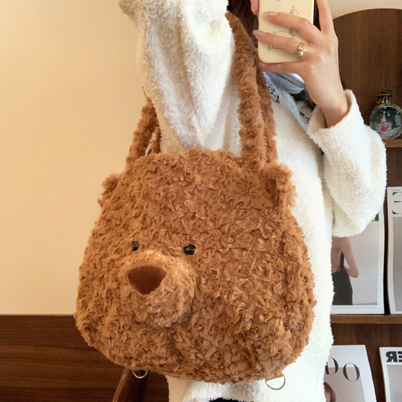 Plush Teddy Bear Shoulder Bag