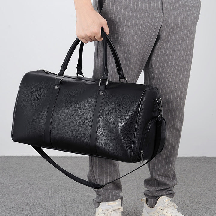Elegant Leather Weekender Bag Stornfield