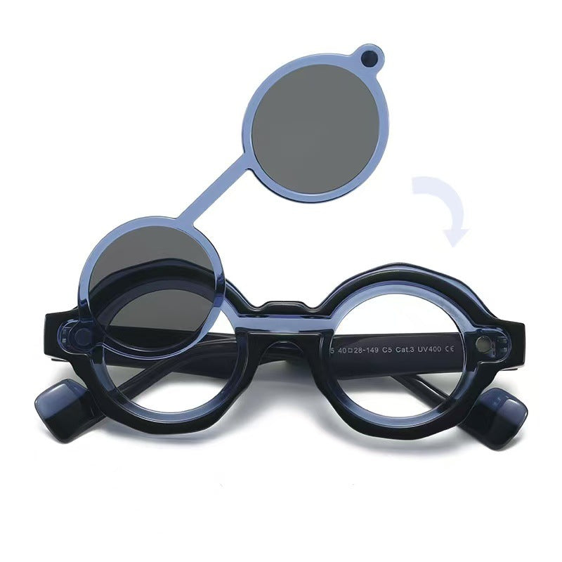 Ladies fashionable sunglasses with unique round design Stornfield