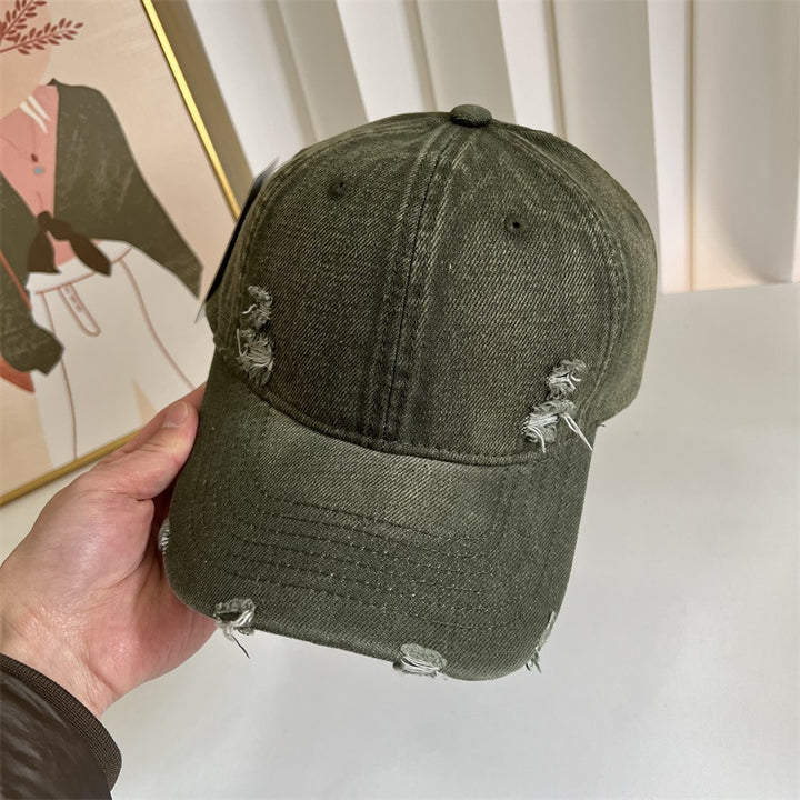 Women's Distressed Denim Baseball Cap Stornfield 1784083631
