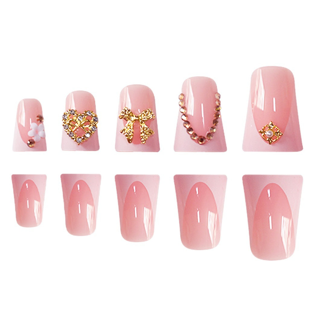 Decorative Rhinestone-Embellished Press-On Nail Extensions Stornfield