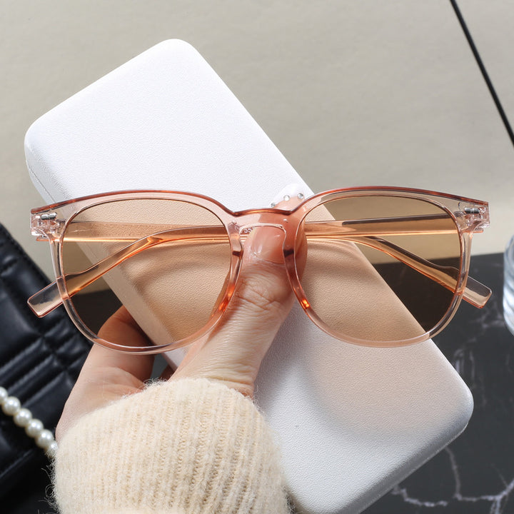 Ladies fashionable sunglasses with transparent frame and elegant design Stornfield