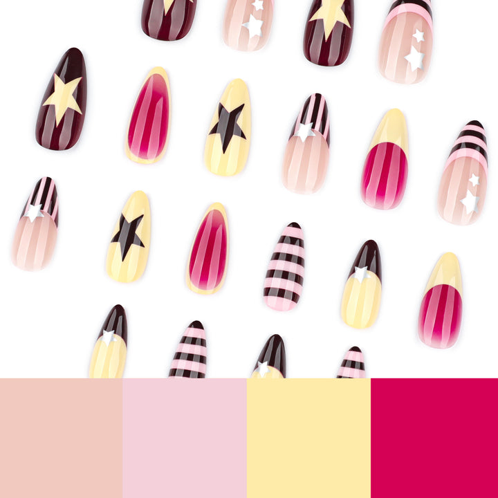 Creative Nail Art with Star Design Stornfield