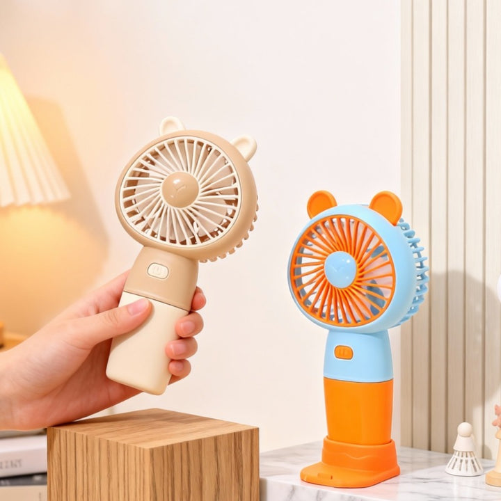 Women Portable Hand Fan in Cute Bear Design Stornfield