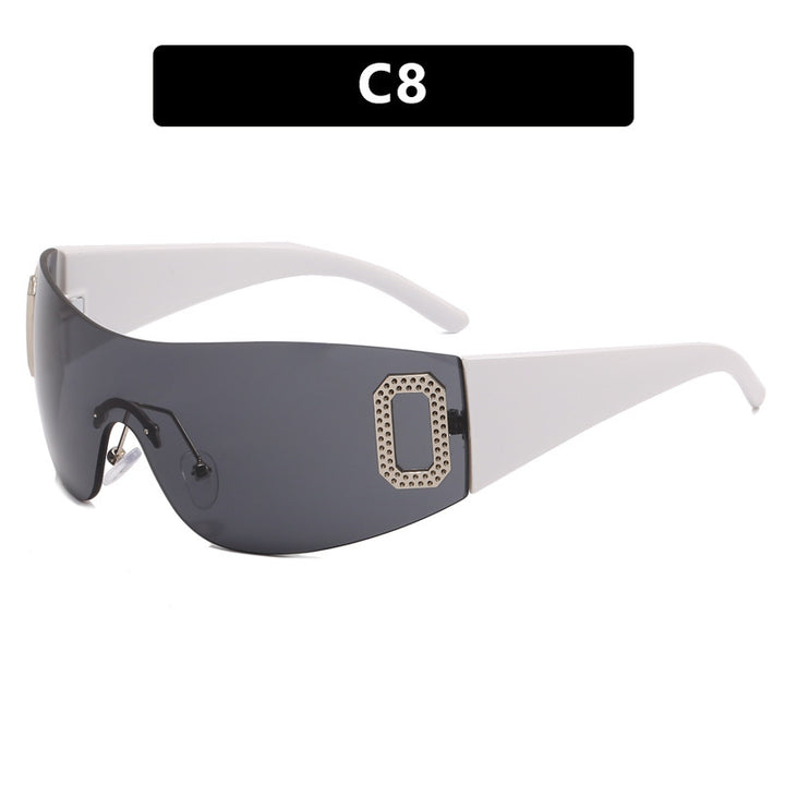 Women's sporty sunglasses in futuristic shield design Stornfield