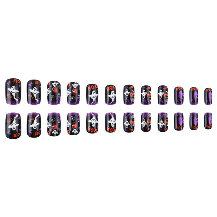 Fun Halloween-Themed Press-On Nail Art Set Stornfield